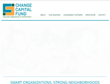 Tablet Screenshot of changecapitalfund.org